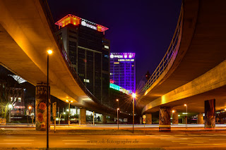 Citylights Langzeitbelichtung Ruhrgebiet Essen