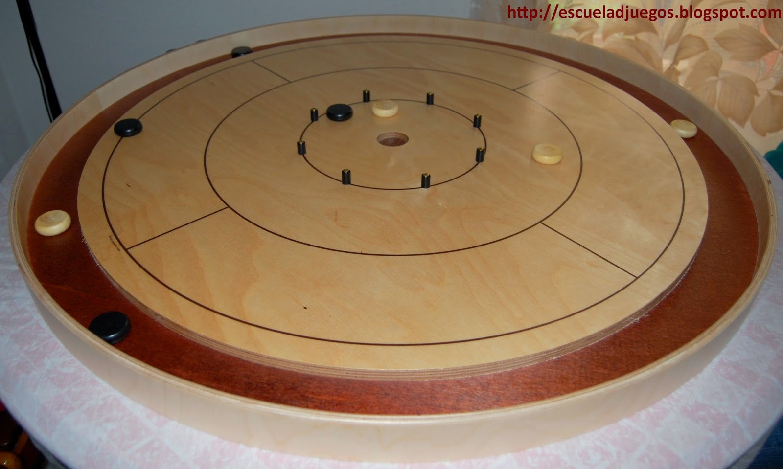 Mini Crokinole Cue Stick - 17 Inch Wooden Game Accessory For Tabletop Play