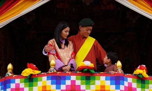 King Jigme Khesar Namgyel Wangchuck, Queen Jetsun Pema and Crown Prince Jigme Namgyel attended the Attestation Parade