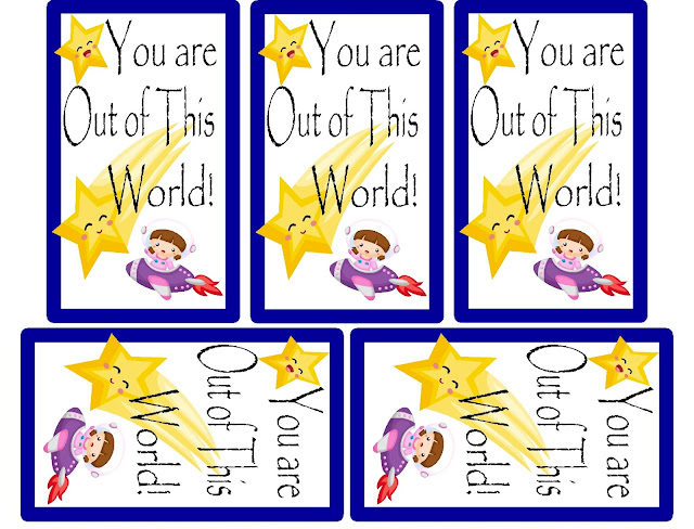 DIY Party Mom: Out of this World Printable Treat Tag