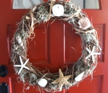 homemade wreath decoration