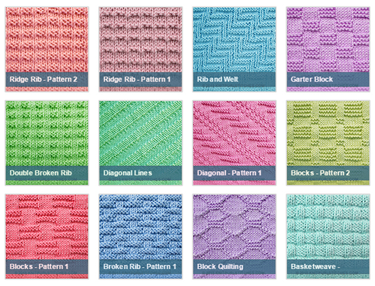 Knitting Unlimited Stitch Patterns Using Knit Purl Combinations