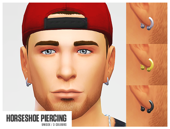 My Sims 4 Blog Prepped Shorts For Males Horseshoe Earrings And