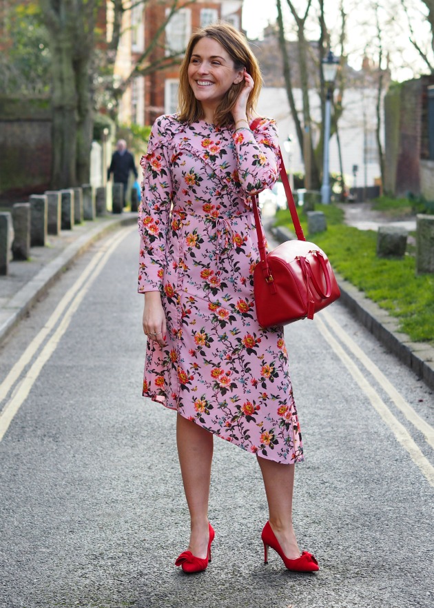 Topshop Pink Floral Dress | South Molton St Style