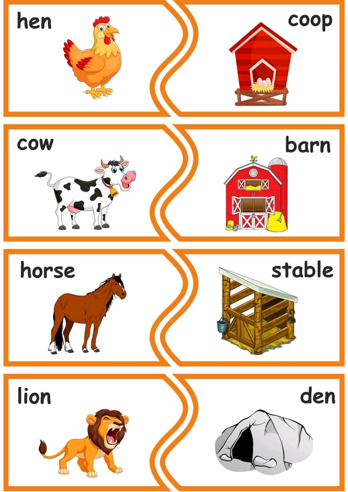 Animals and their Homes - English Created Resources