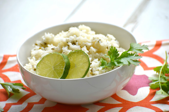 cilantro lime rice in a bowl 
