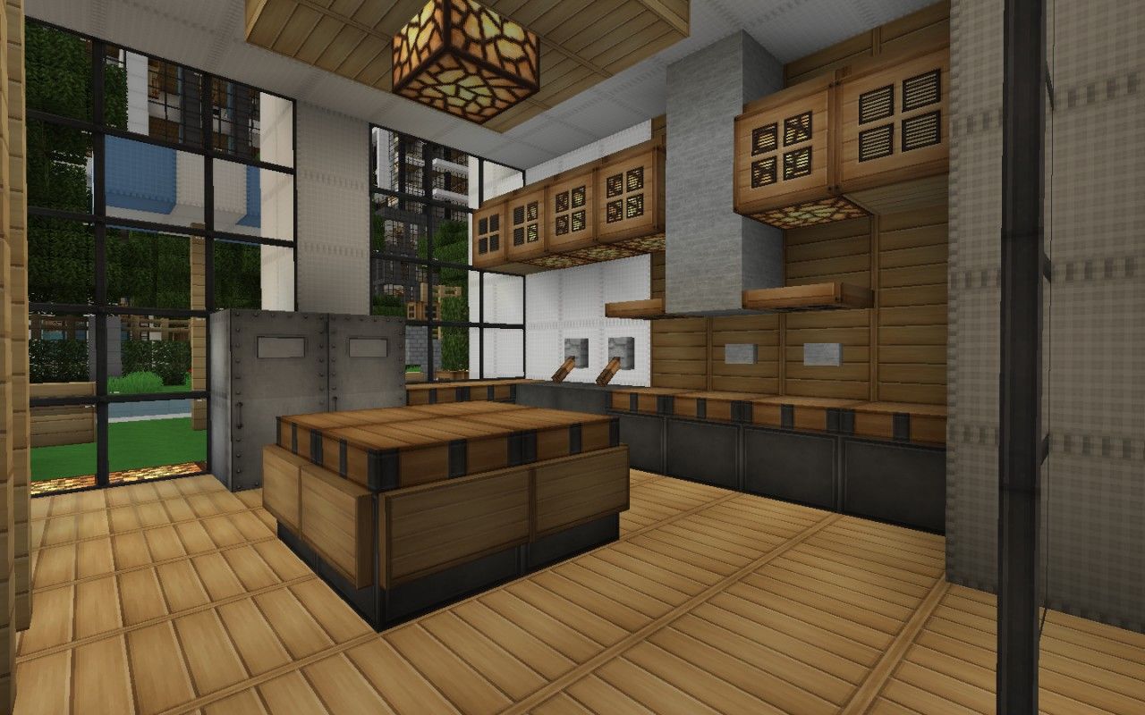 Kitchen Ideas Minecraft Pe Architecture House
