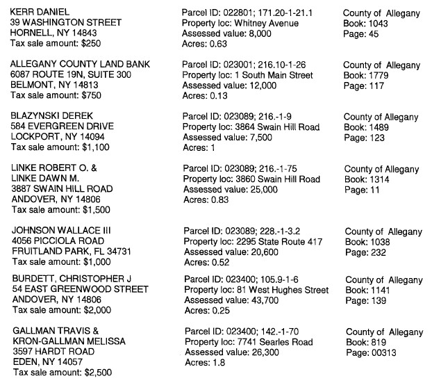 Wellsville Regional News (dot) com Allegany County prepares to approve