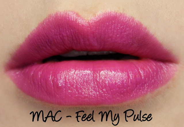 MAC Monday: Temperature Rising - Feel My Pulse Lipstick Swatches & Review