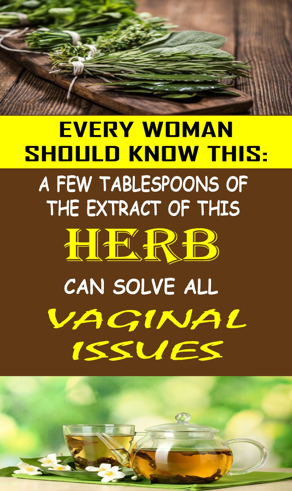 This Herb Is The Perfect Cure For All Female Diseases