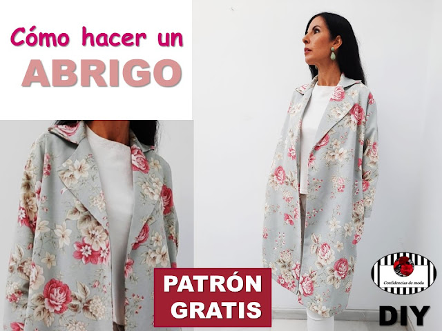 Cómo hacer un ABRIGO con PATRONES GRATIS para IMPRIMIR