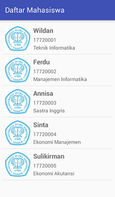Screenshot_SQLite Database dengan RecyclerView Example Screenshot_SQLite Database dengan RecyclerView Example
