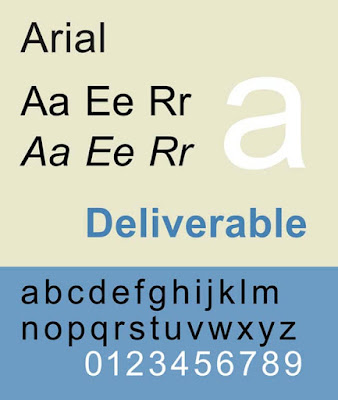 Arial CV font