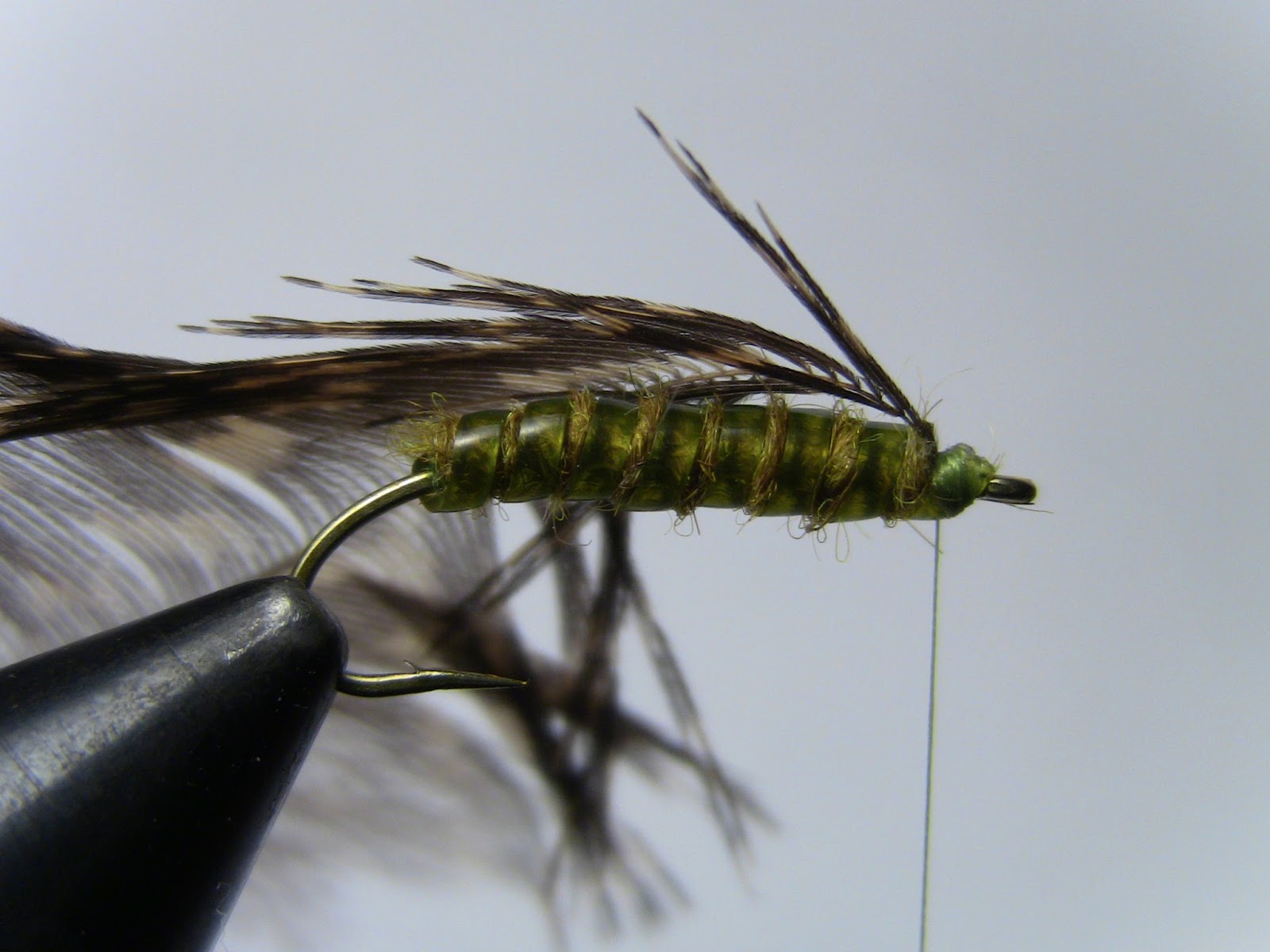 Tbar's Flies: Vinyl Rib Caddis soft hackle step by step
