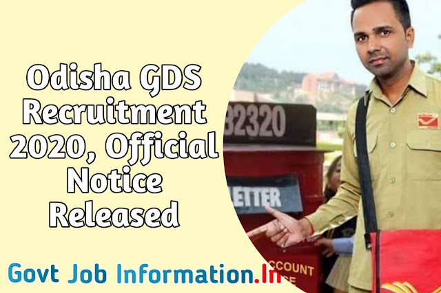 Odisha Postal Circle Recruitment 2020