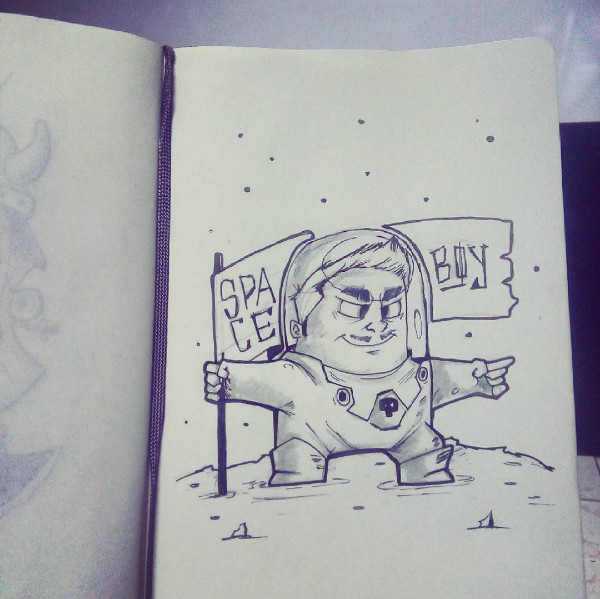 Marvin Hernandez Boceto Ilustración