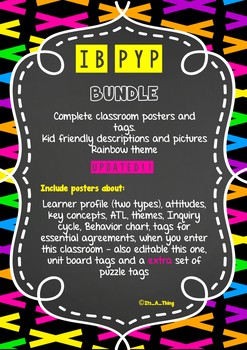 Complete IB PYP Bundle classroom displays