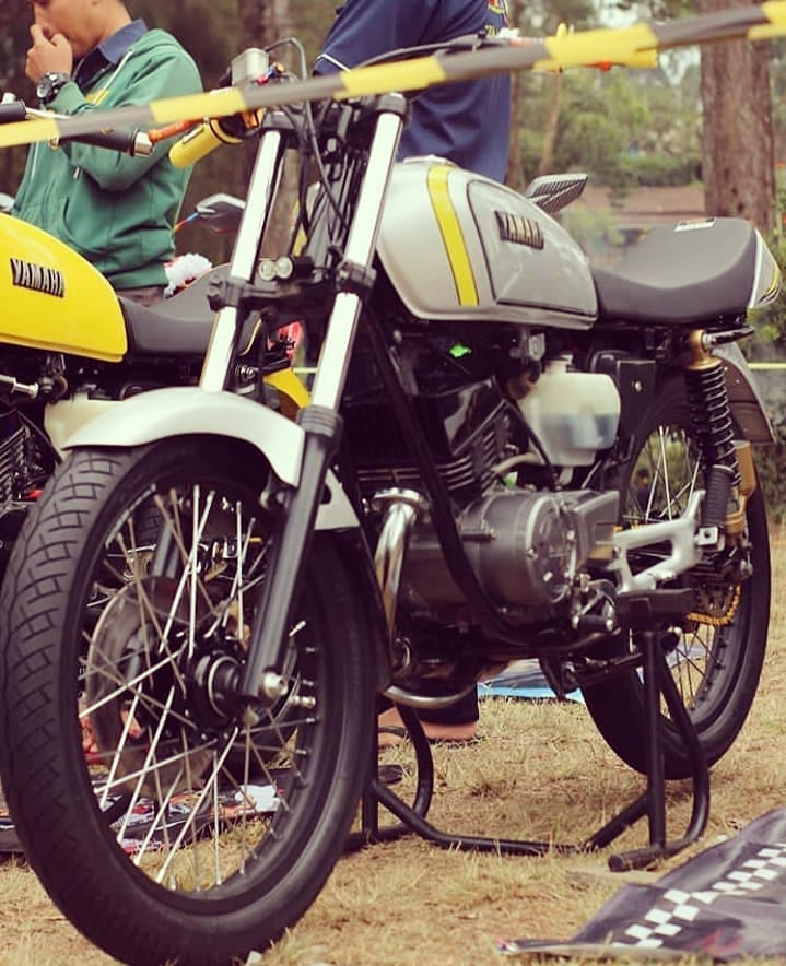 Modifikasi Rx King Warna Silver Original, Polos, Metalik, Doff, Gold