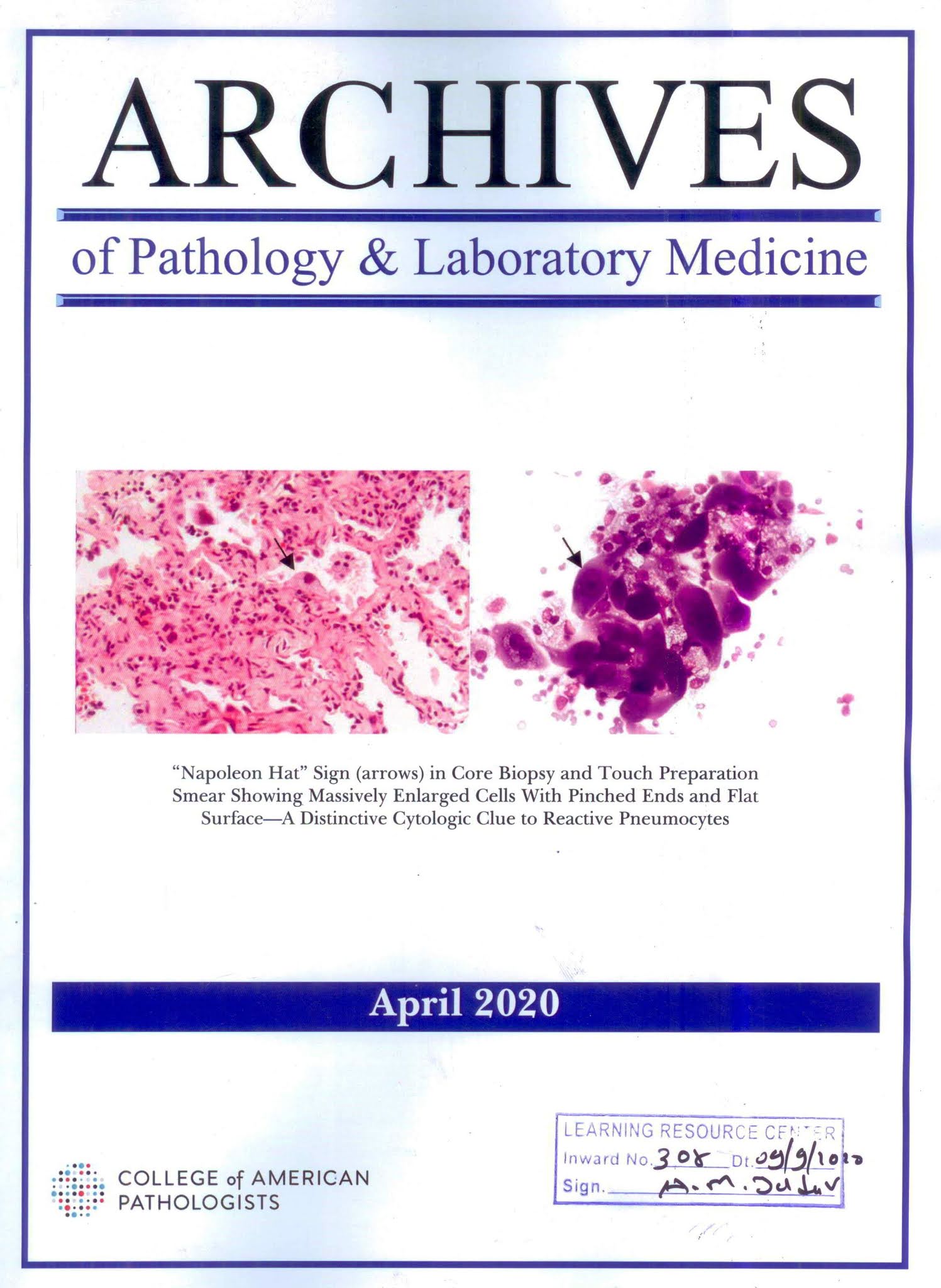Archives of Pathology and Laboratory Medicine V 144 I 004 LRC