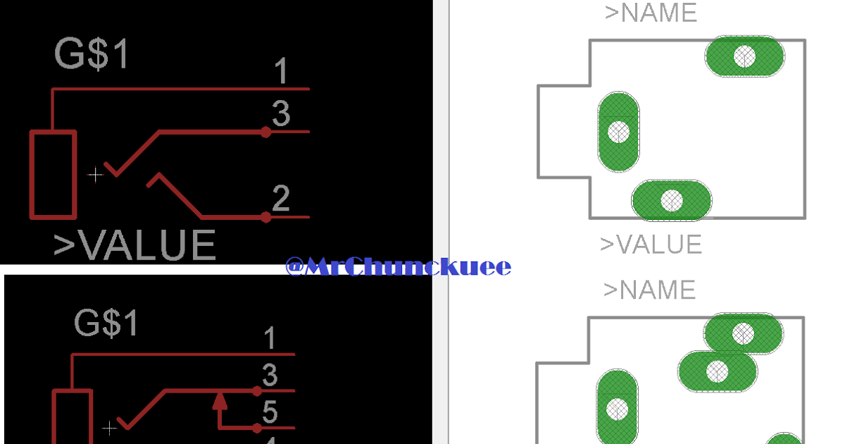 Librerías para Eagle SJ13513N & SJ13515N Jack de audio de 3.5mm