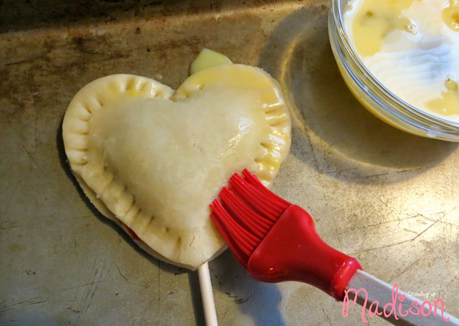 Cherry Pie Heart Pops