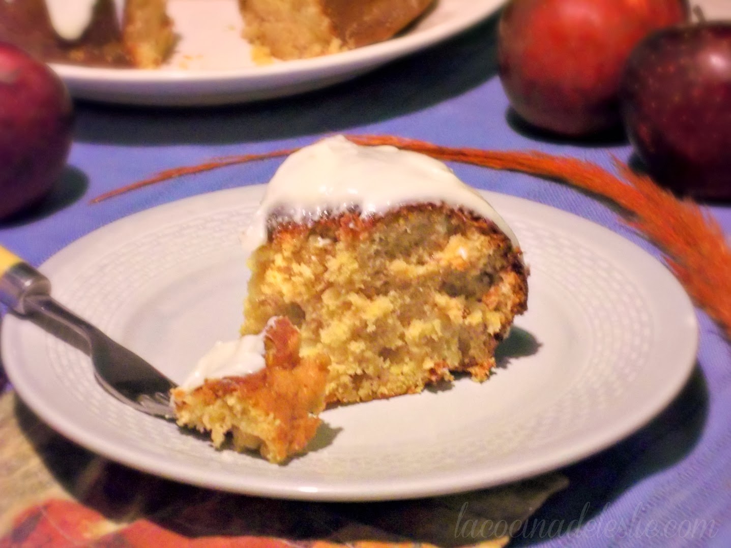Cake Slice Bakers Pumpkin Apple Cake La Cocina de Leslie
