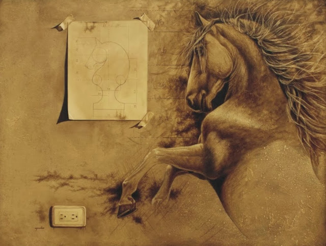 surrealismo-al-oleo-con-caballos