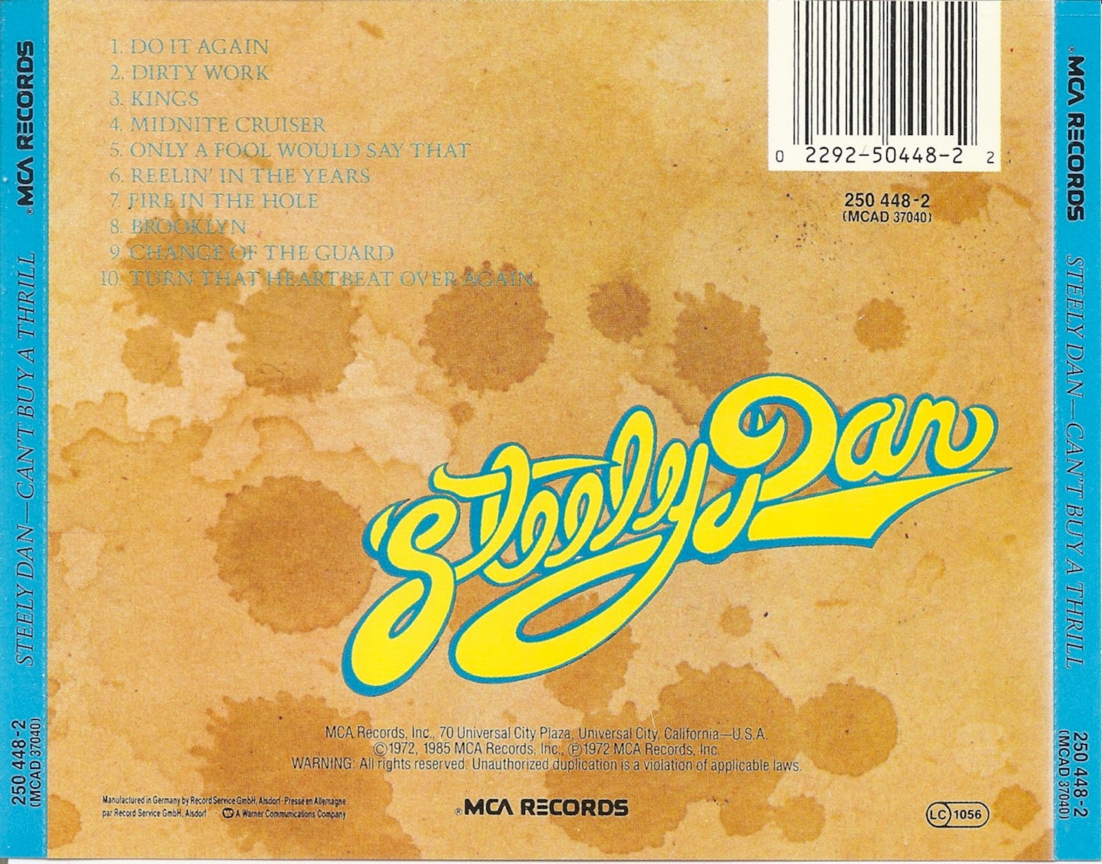 The First Pressing CD Collection Steely Dan Can't Buy A Thrill The First Pressing CD Collection Steely Dan Can't Buy A Thrill