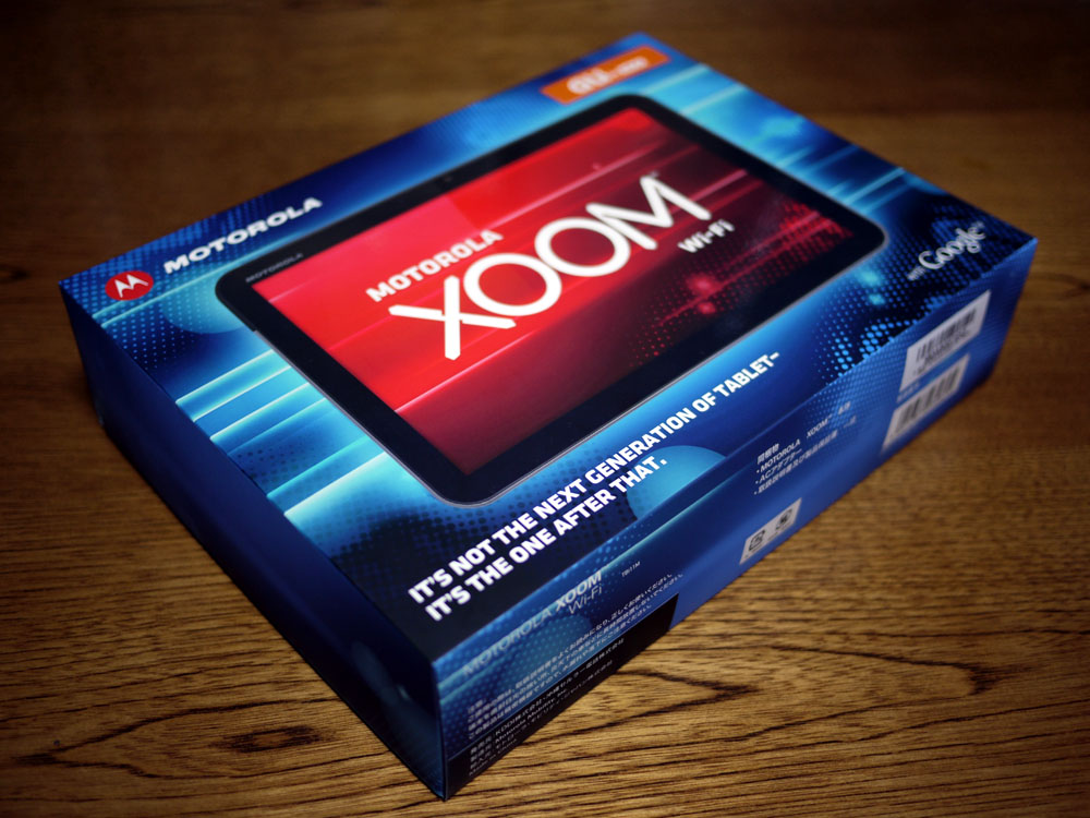 Android 3.0タブレット「Motorola XOOM Wi-Fi TBi11M」実機レポート~開封編~本体・付属品など
