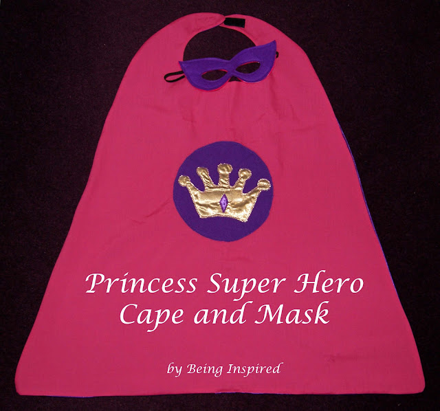 Princess Super Hero Cape and Mask - Being Inspired