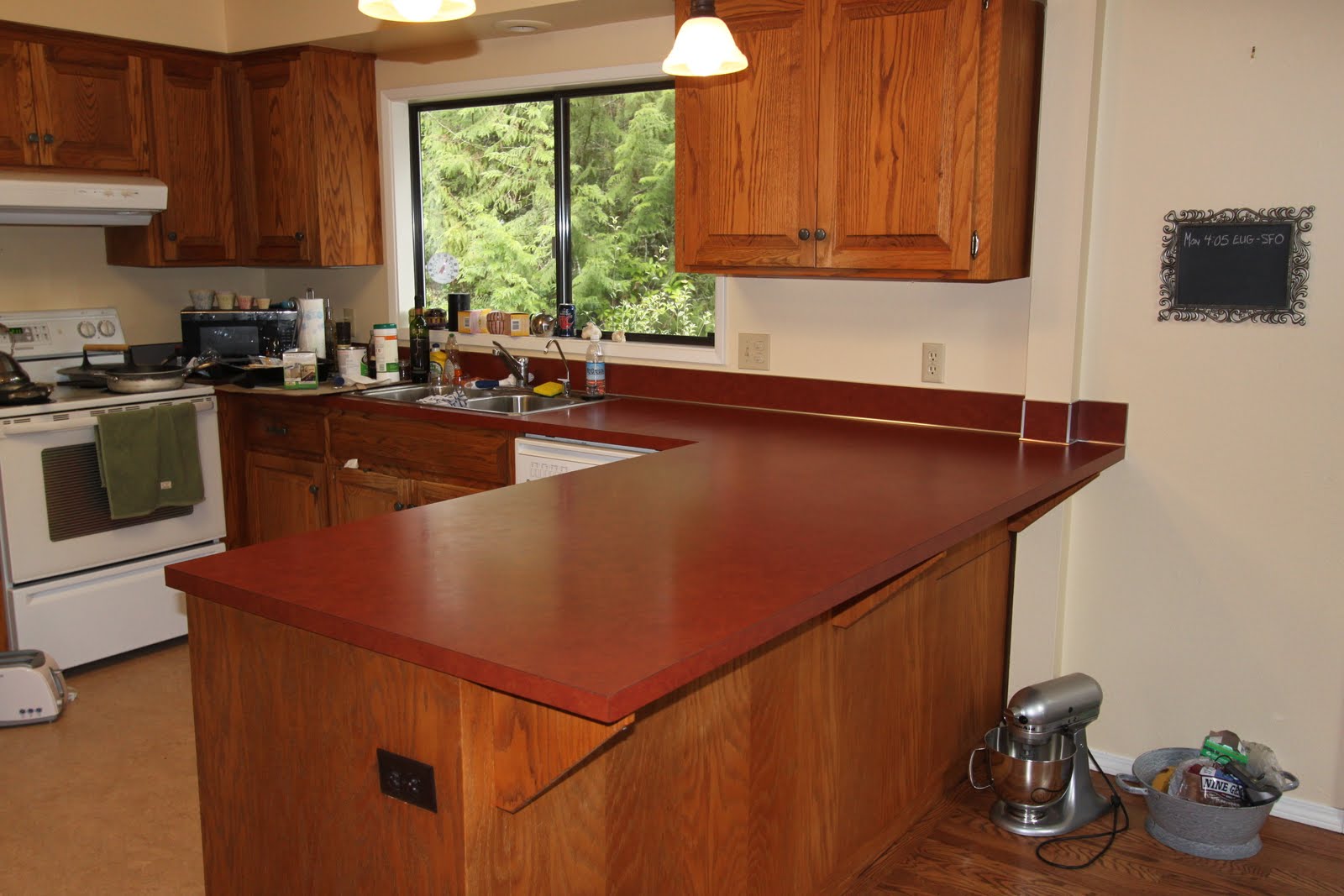 Just Smile and Blog: Countertop Paint FINISHED