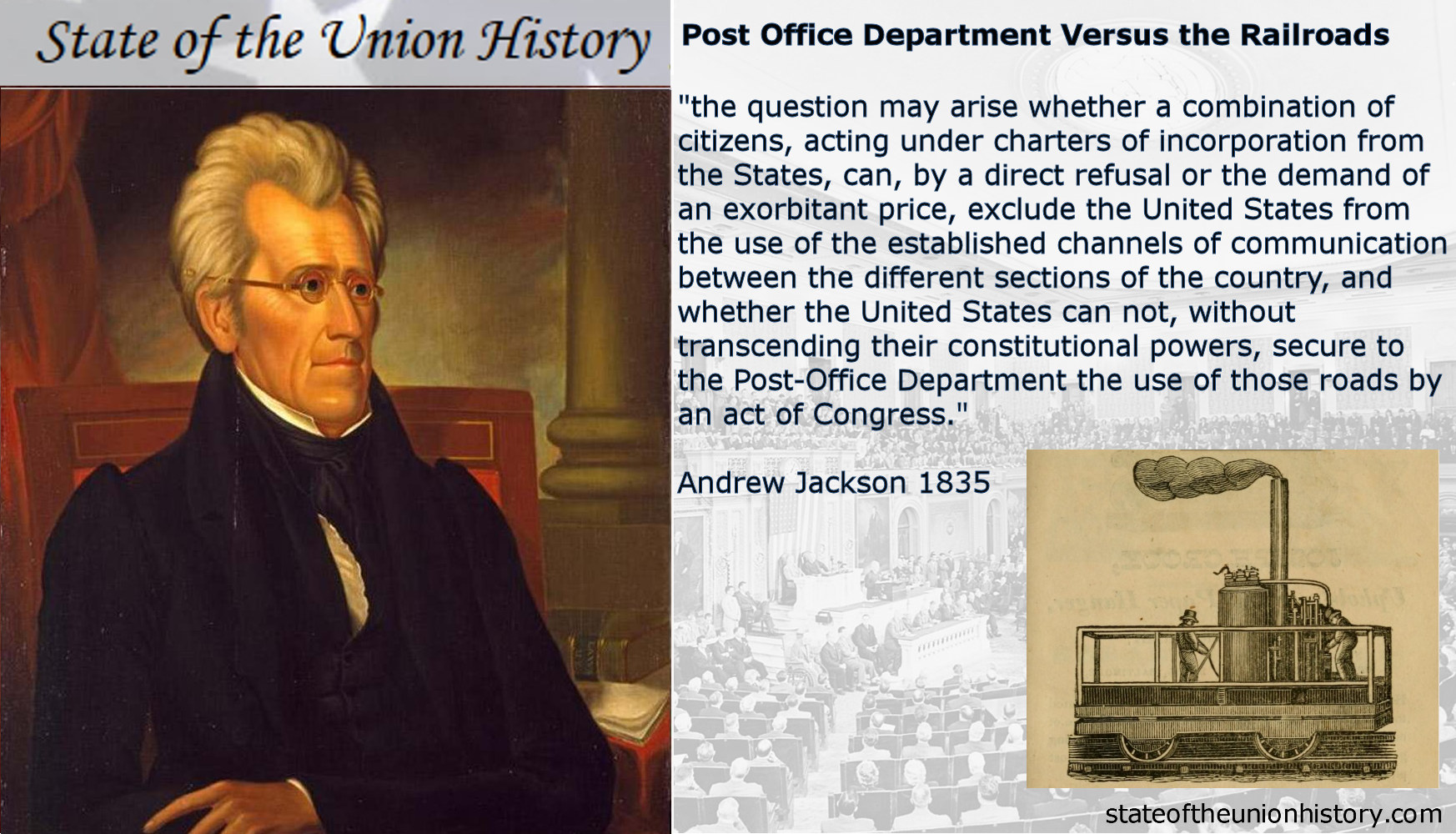 1834 Andrew Jackson Did Andrew Jackson Want War With France State Of The Union History