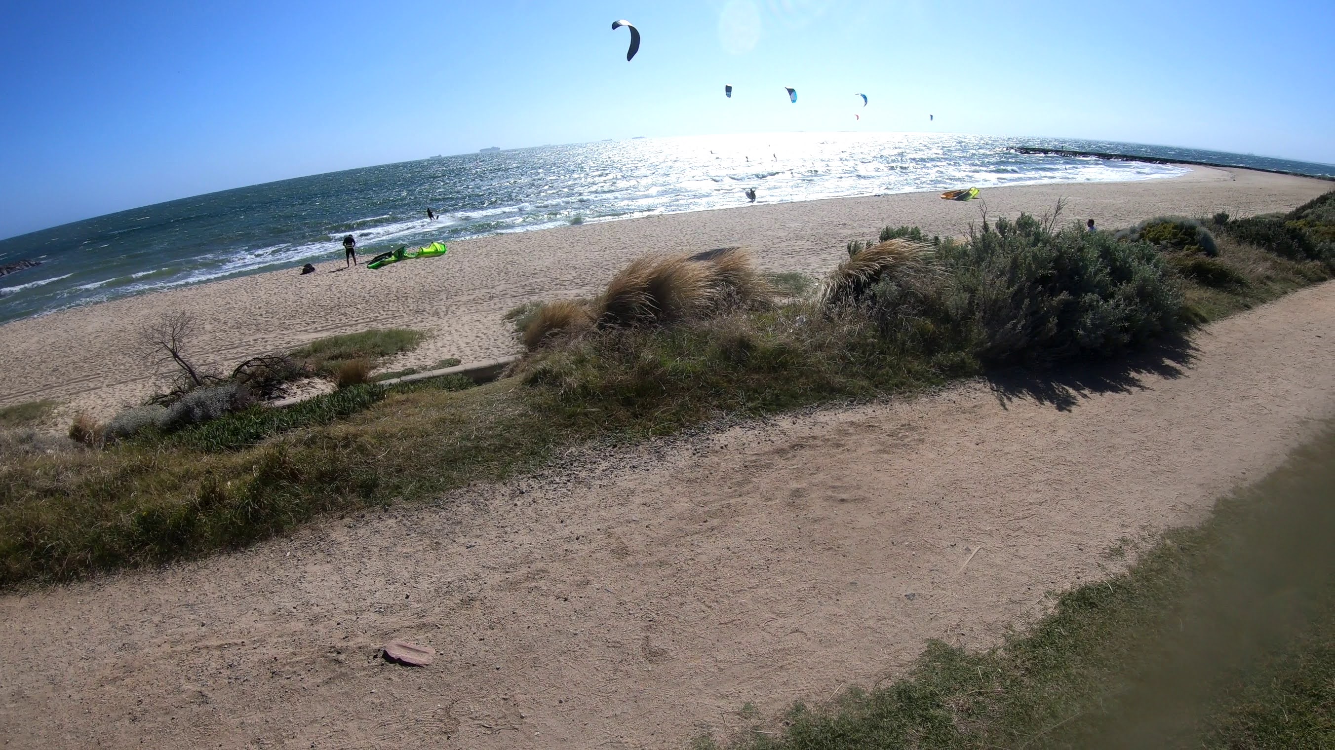 Peter's kitesurfing blog Great kitesurfing in classic Hampton sea