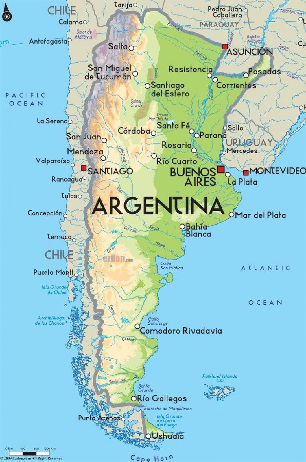 Mapas De Argentina Mundo Hispánico™