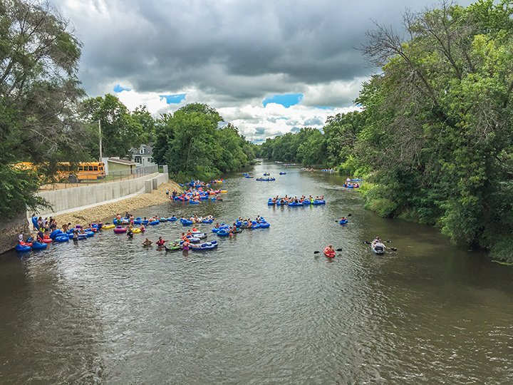 Tubing Start point on the Sugar River in Albany WI