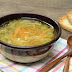 Sopa de verduras en juliana con jamón