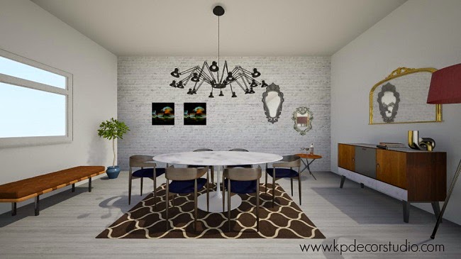 decoracion online estilo danes vintage pared ladrillo