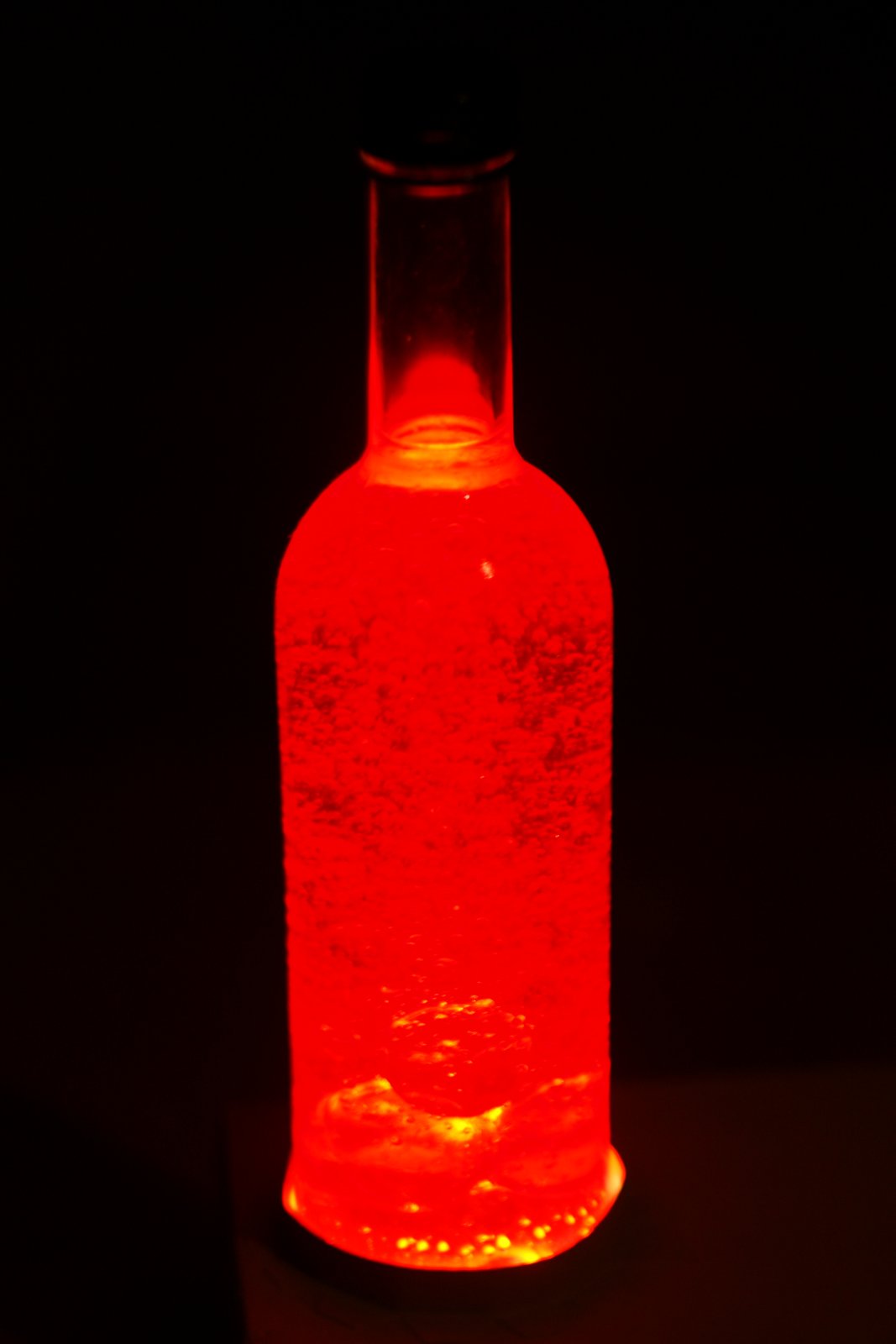 My Wooden Craft Lava lamp in the bottle