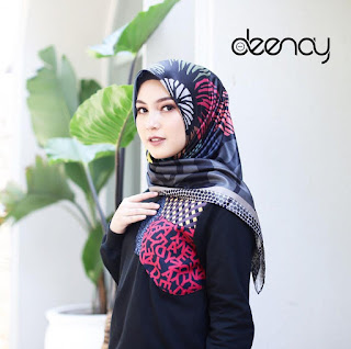 Koleksi Terbaru Kerudung Segi Empat Deenay Corak