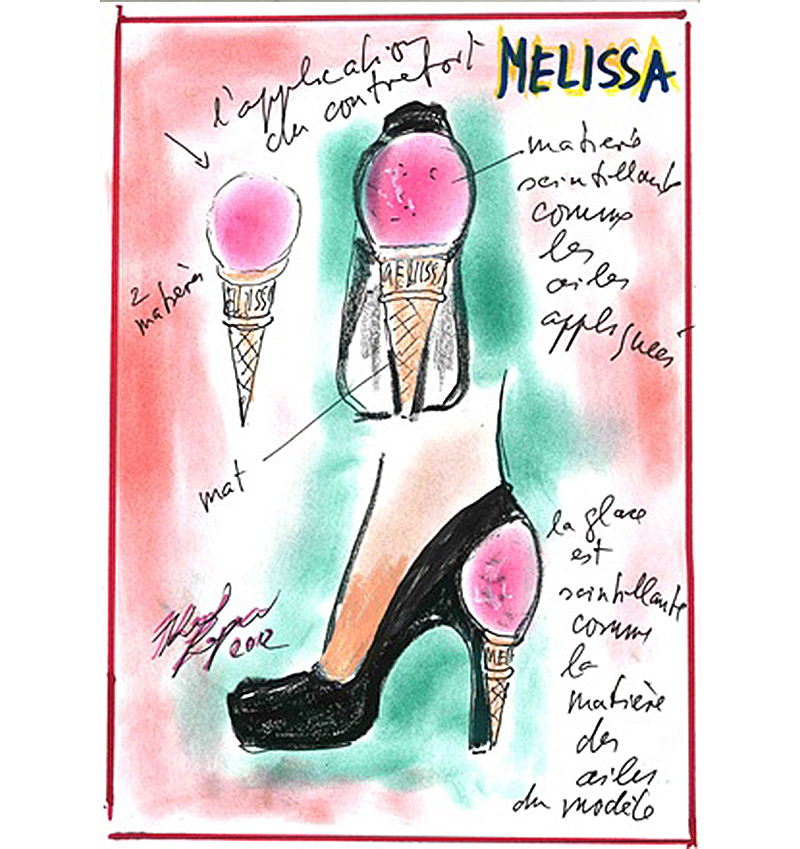 Karl Lagerfeld X Melissa Ice Cream Heels