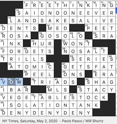 Rex Parker Does the NYT Crossword Puzzle: Botanical opening / FRI