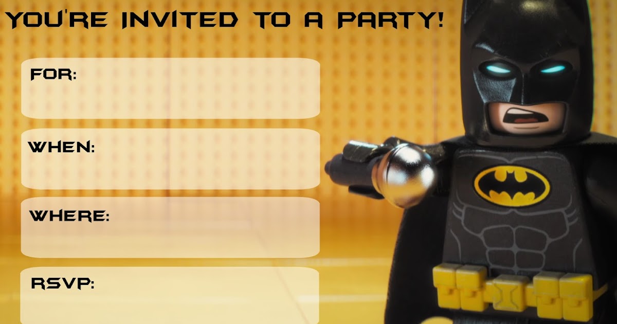 Invitaciones para Fiesta de Batman Lego para Descargar Gratis. - Oh My  Fiesta! Friki