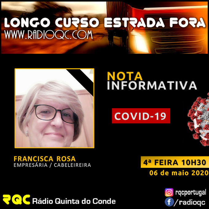 FRANCISCA ROSA, EMPRESÁRIA LOCAL | NOTA INFORMATIVA COVID-19