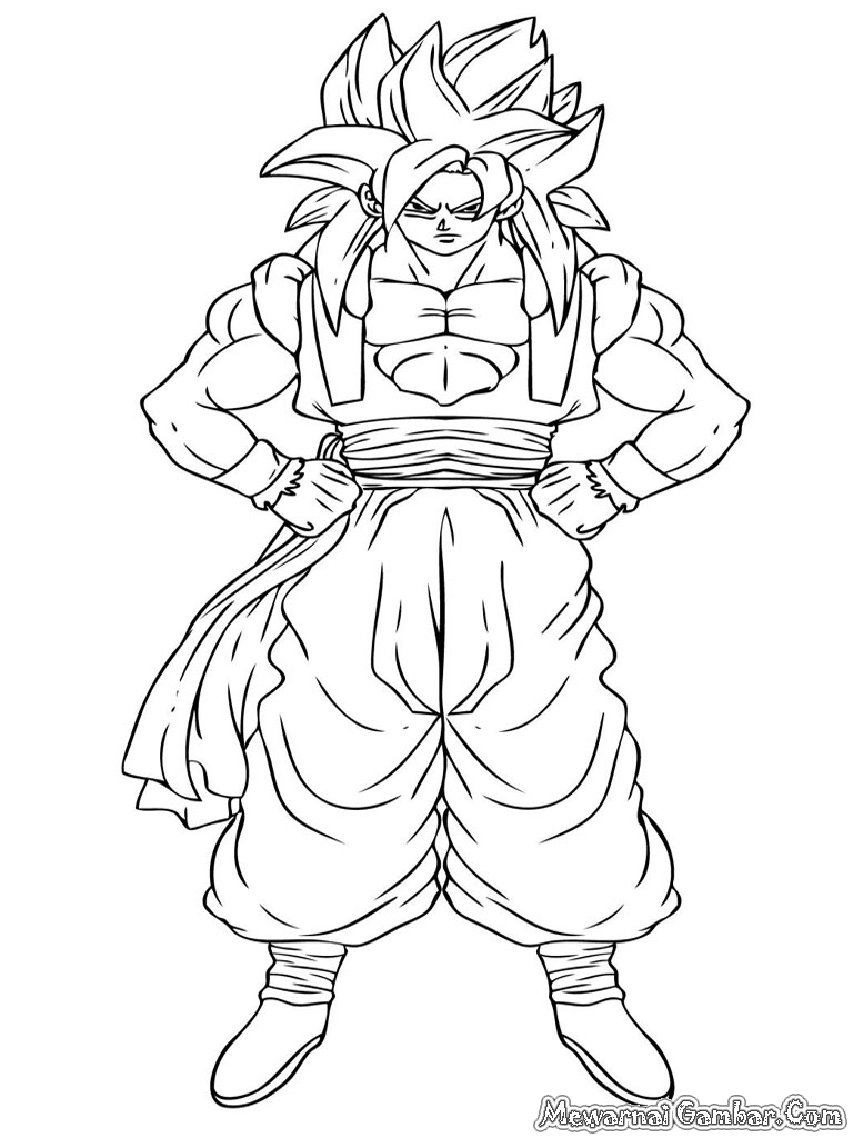 dbz gt coloring pages - photo #22
