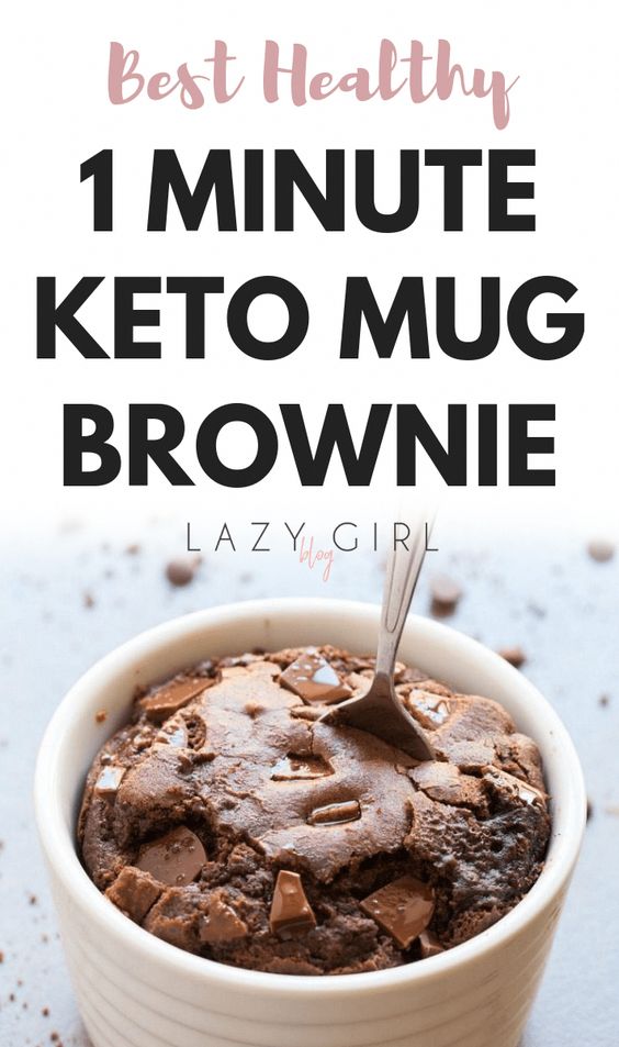 Best Healthy 1 Minute Keto Mug Brownie - Recipe Easy Dessert