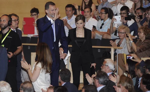 King Felipe VI of Spain and Queen Letizia of Spain attend the 'Princesa de Girona Awards'