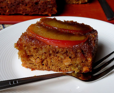 Upside-down Toffee Apple Brownies