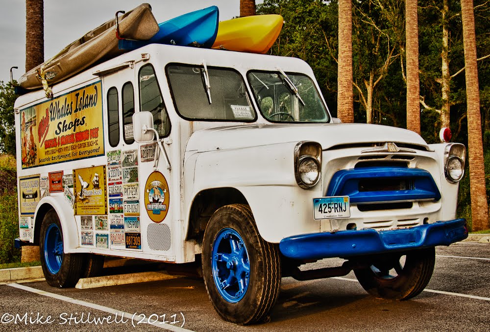Walking On Empty Old Beach Trucks