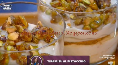 Tiramisù al pistacchio ricetta Benedetta Parodi