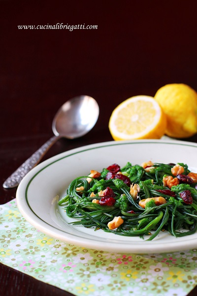 Agretti con salsa di lattuga e noci 1 agretti%2Bnoci%2Bsalsa%2Blattuga